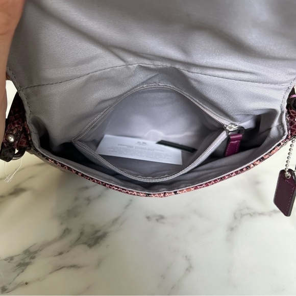 NWOT Coach Python Embossed Soho Snakeskin Leather Crossbody Bag Swingpack F45648 - Picture 12 of 15